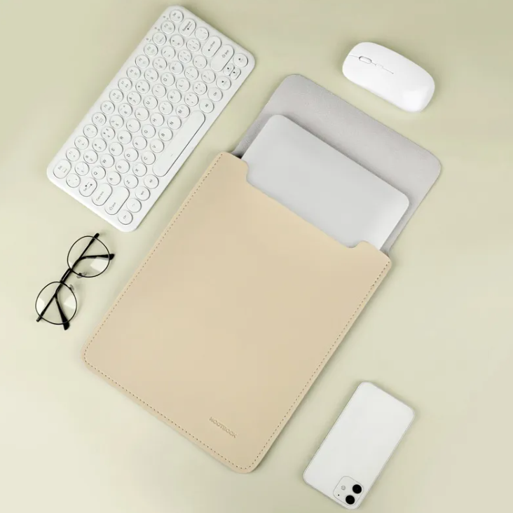 Housse pour ordinateur portable en cuir végétal