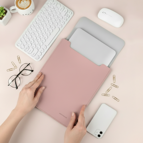 Housse pour ordinateur portable en cuir végétal