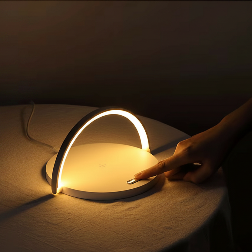 Lampe design chargeur sans fil