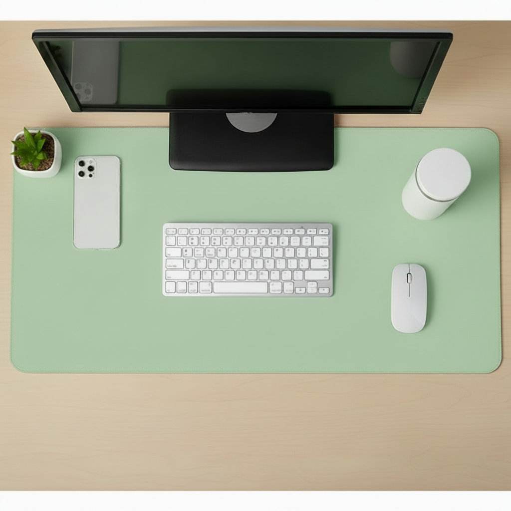Tapis de souris XXL / sous-main en cuir végétal