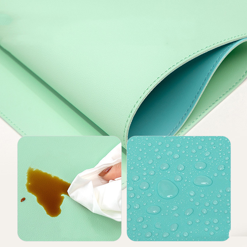 Tapis de souris XXL / sous-main en cuir végétal