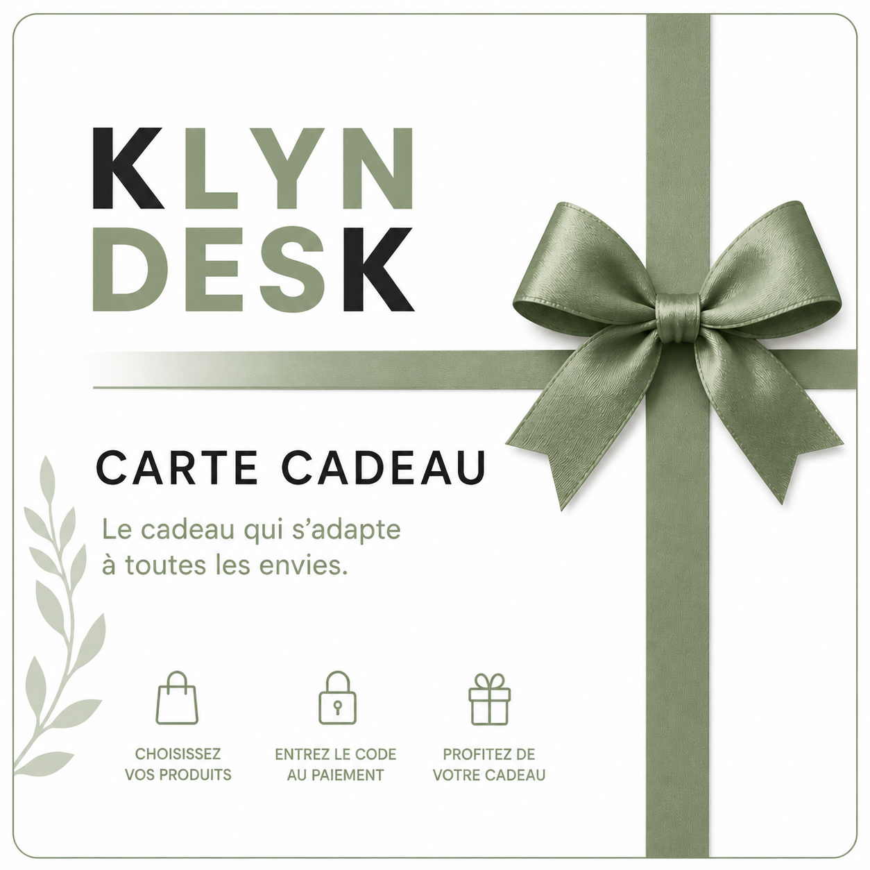 Carte cadeau Klyn Desk