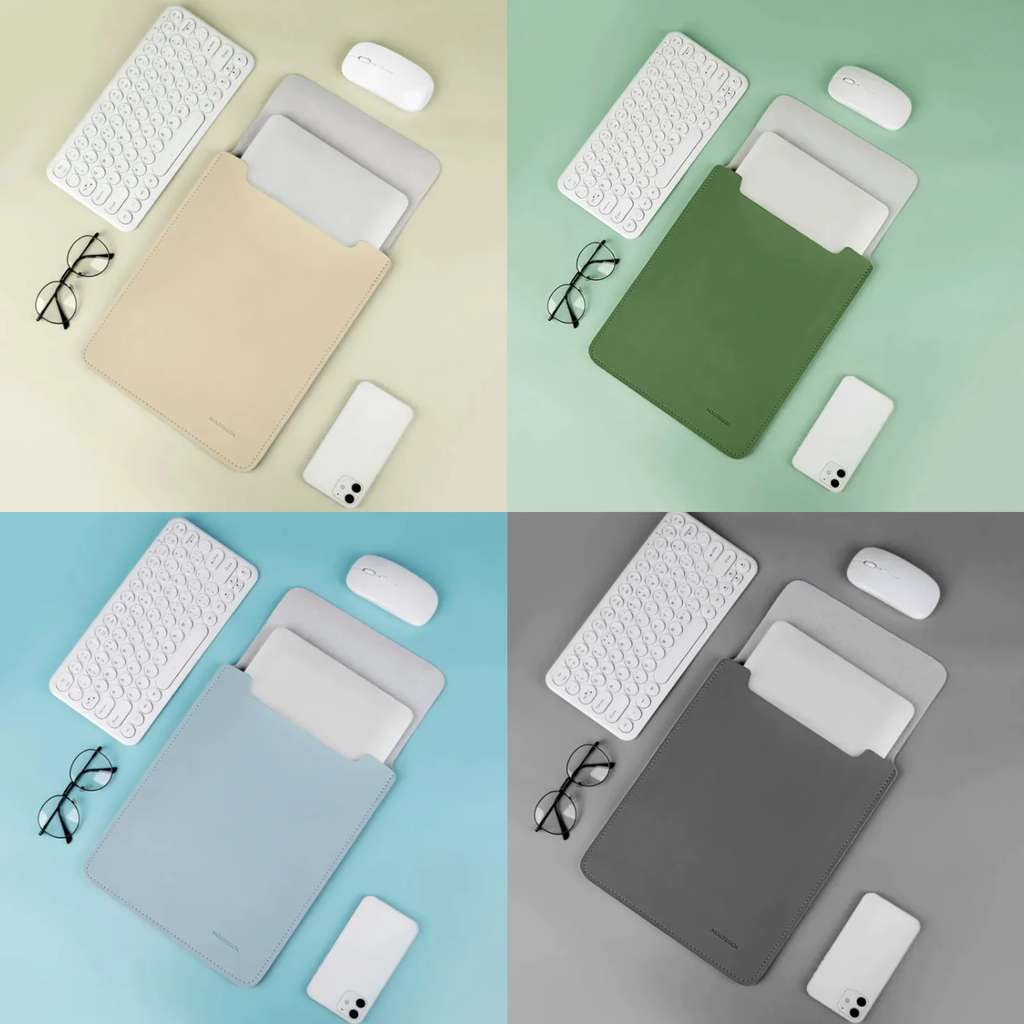 Housse pour ordinateur portable en cuir végétal